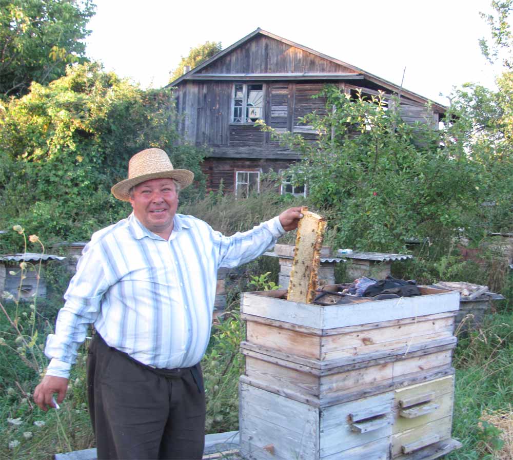 Олександр Михайлович біля вулика Олександр Михайлович біля вулика